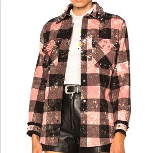 Coach 1941 studded plaid top